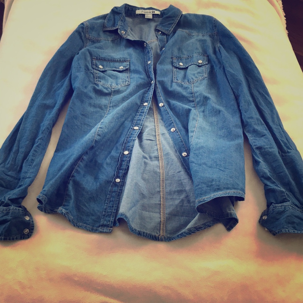 Denim blouse